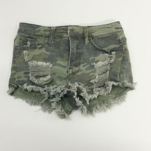 Mossimo Supply Co Camouflaged High Rise Shorts